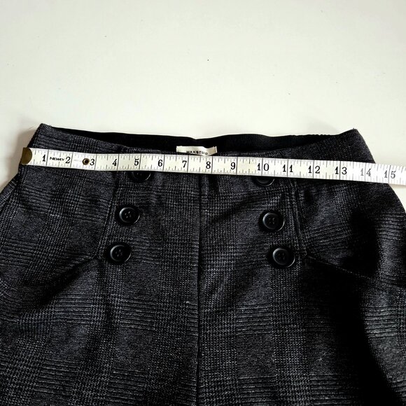 Max Studio high waisted wide leg pants with elastic waistband and buttons detail - Picture 7 of 10
